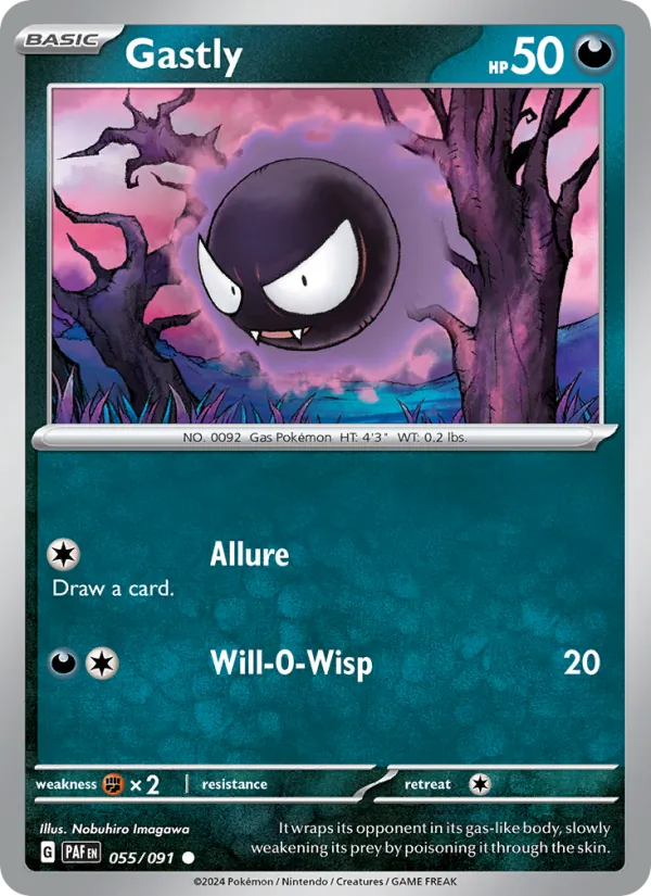 Gastly 055/91 Paldean Fates