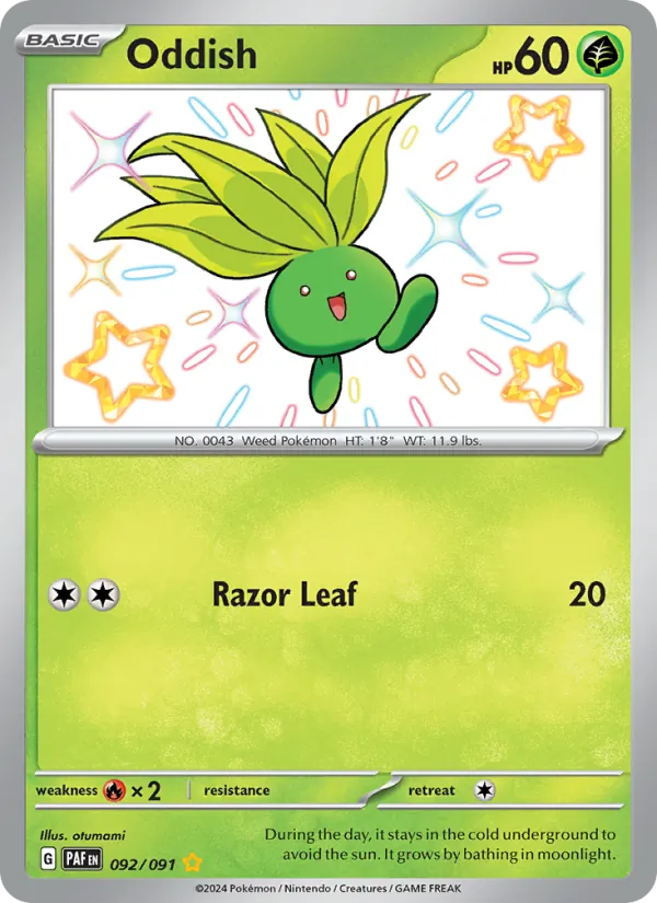 Oddish 092/91 Paldean Fates