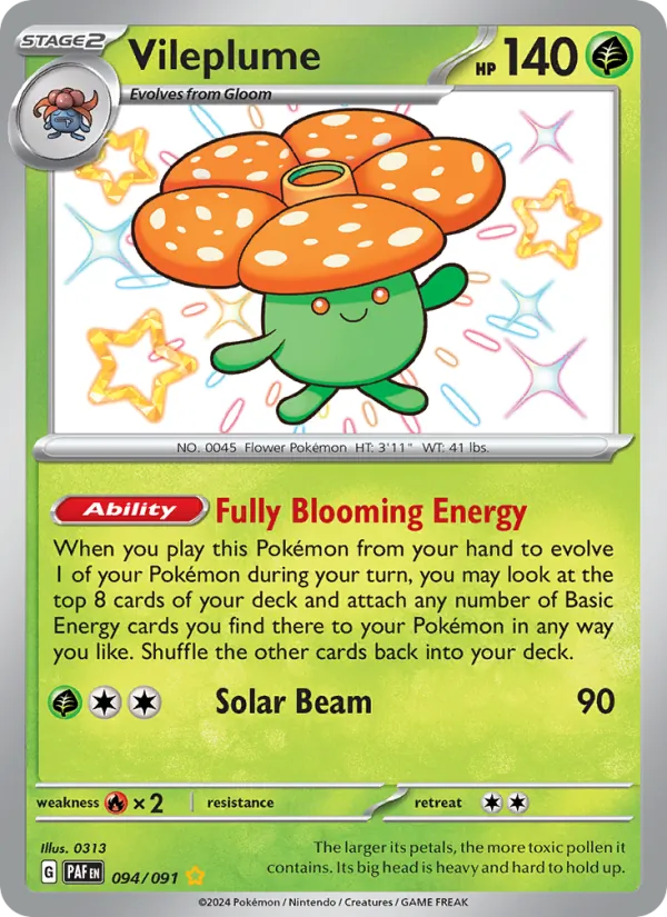 Vileplume 094/91 Paldean Fates