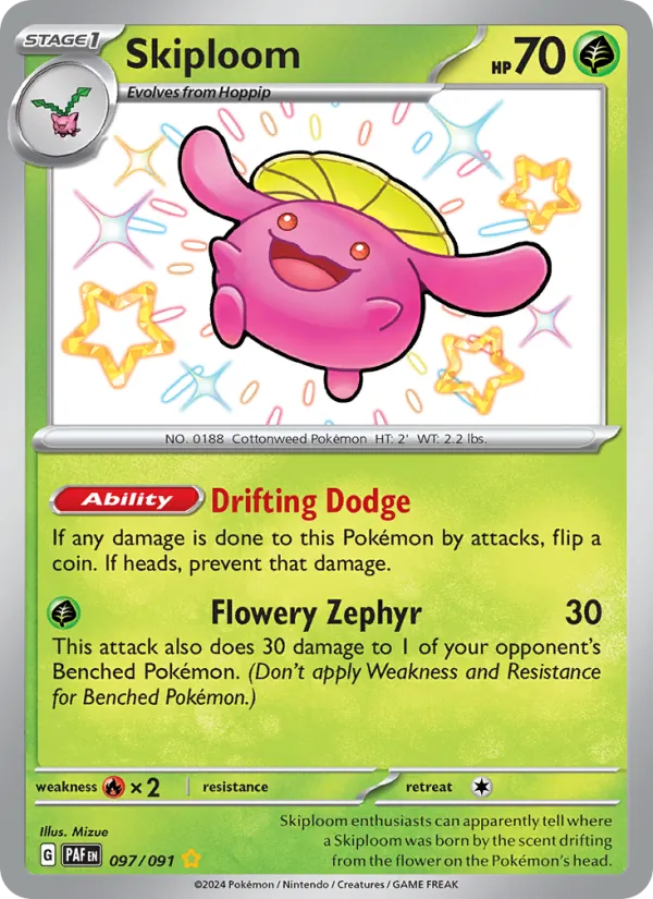 Skiploom 097/91 Paldean Fates