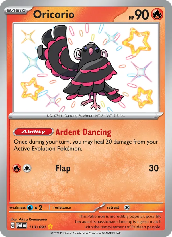 Oricorio 113/91 Paldean Fates