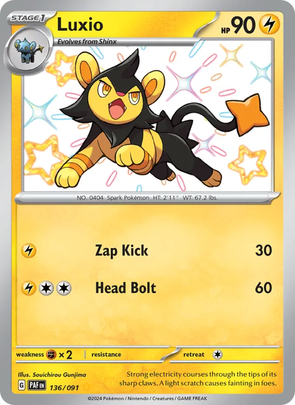 Luxio 136/91 Paldean Fates