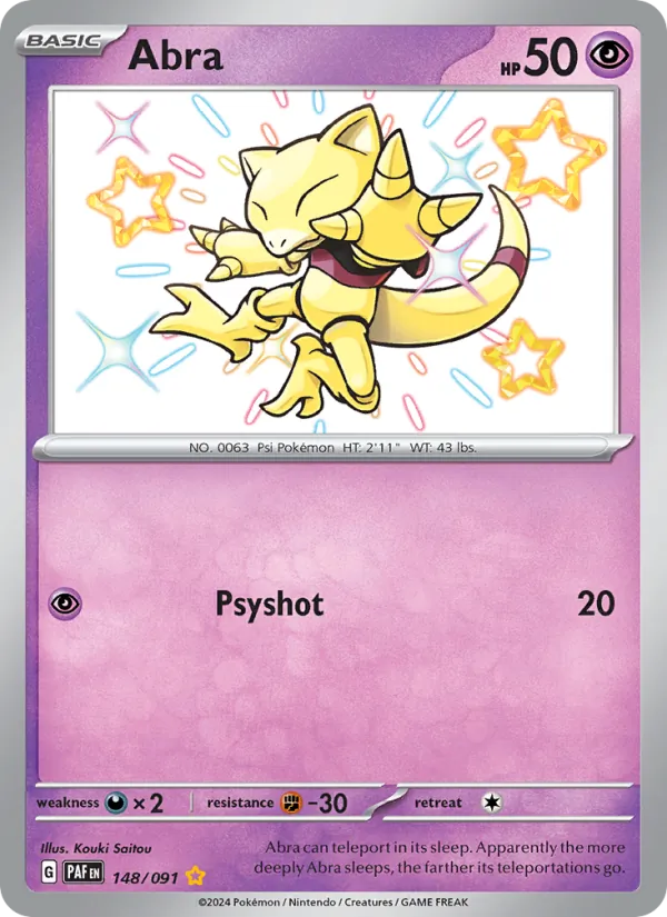 Abra 148/91 Paldean Fates