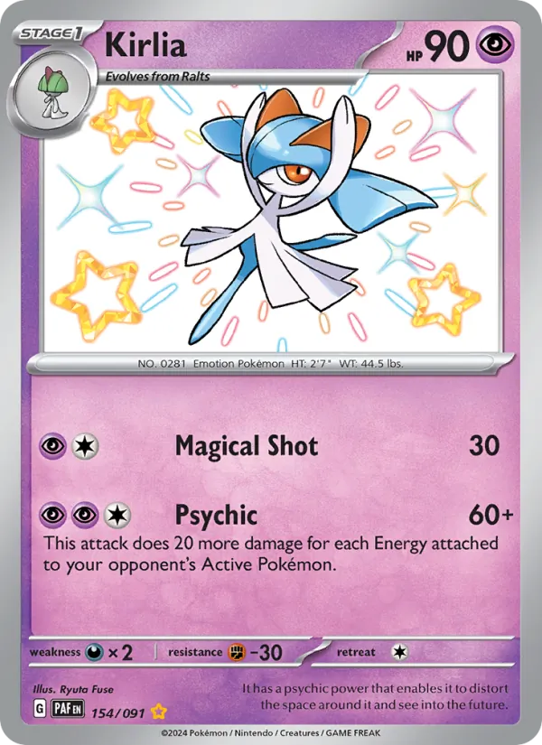 Kirlia 154/91 Paldean Fates