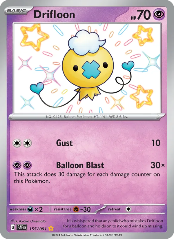 Drifloon 155/91 Paldean Fates