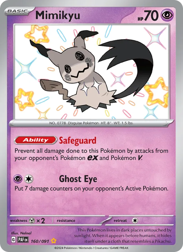 Mimikyu 160/91 Paldean Fates