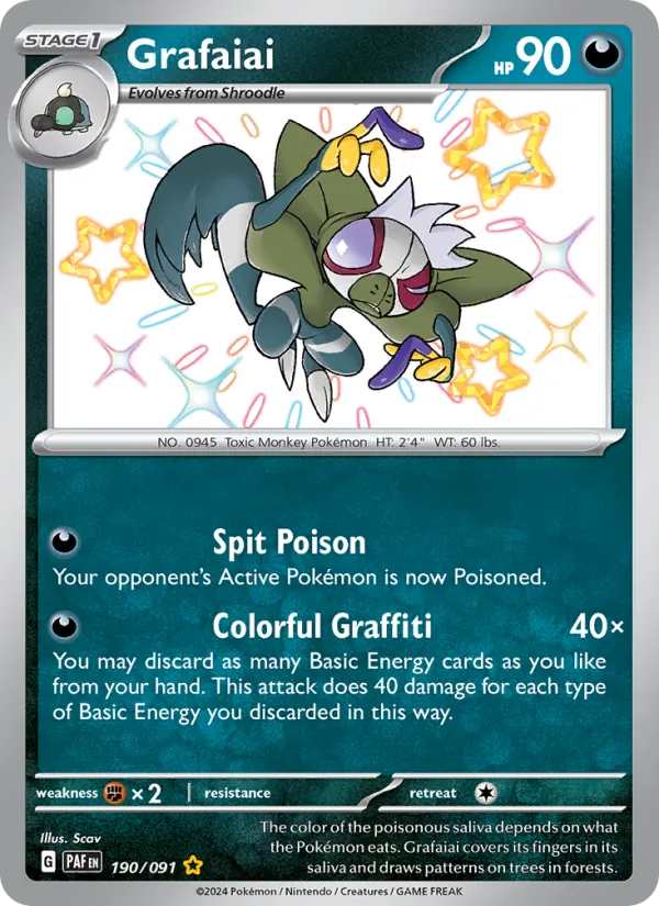 Grafaiai 190/91 Paldean Fates