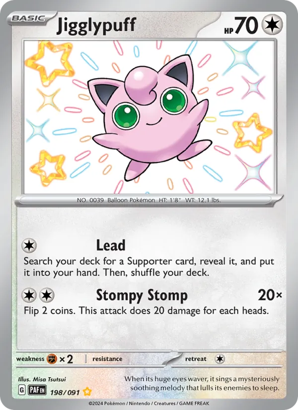 Jigglypuff 198/91 Paldean Fates