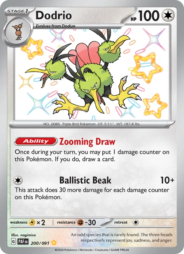 Dodrio 200/91 Paldean Fates