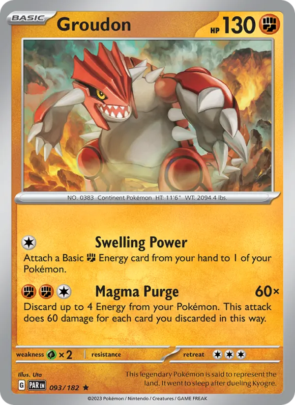 Groudon 093/182 Paradox Rift