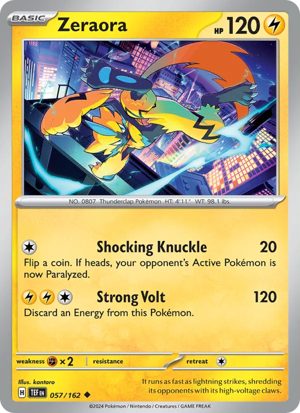Zeraora 057/162 Temporal Forces