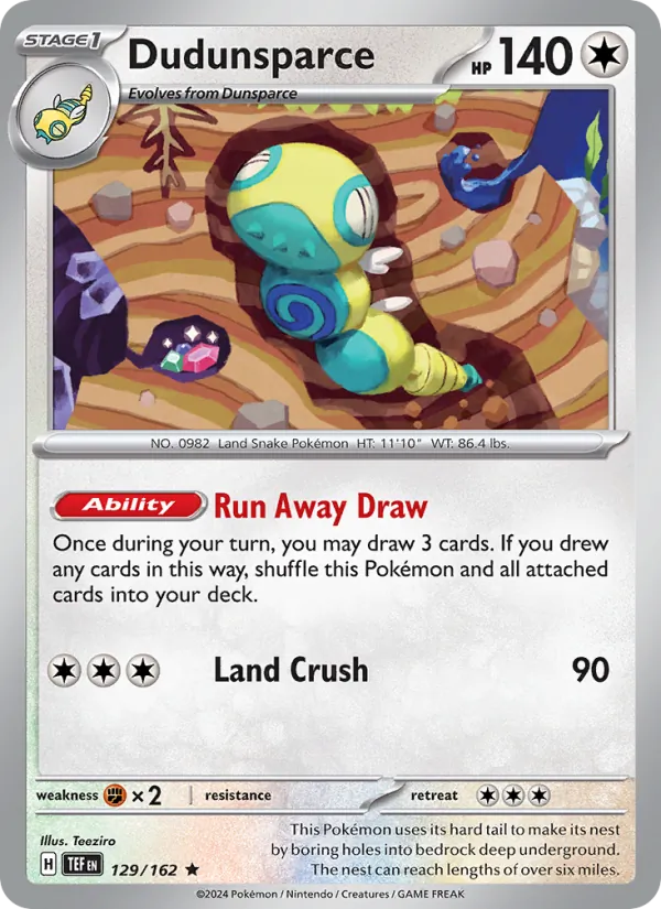 Dudunsparce 129/162 Temporal Forces