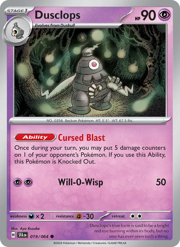 Dusclops 019/64 Shrouded Fable