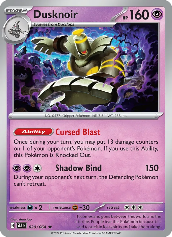 Dusknoir 020/64 Shrouded Fable