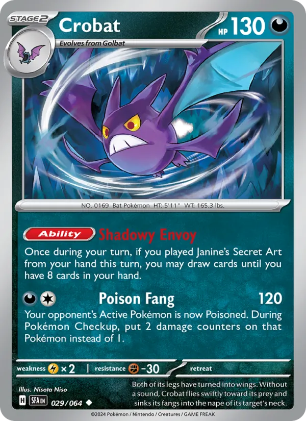 Crobat 029/64 Shrouded Fable