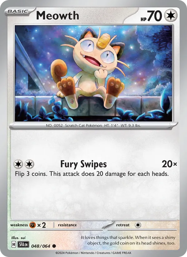 Meowth 048/64 Shrouded Fable