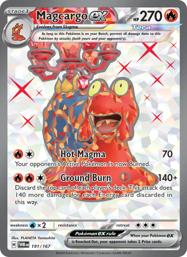 Magcargo ex 191/167 Twilight Masquerade