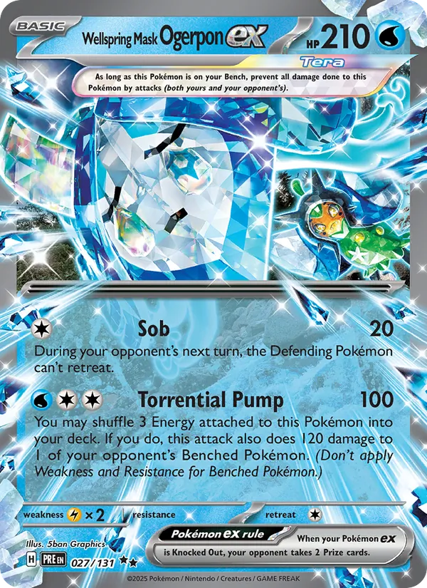 Wellspring Mask Ogerpon ex 027/131 Prismatic Evolutions