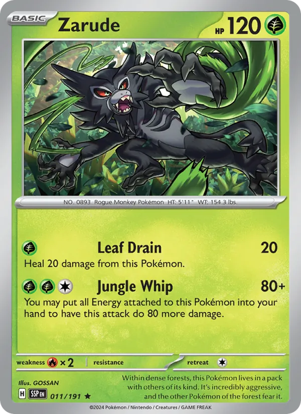 Zarude 011/191 Surging Sparks