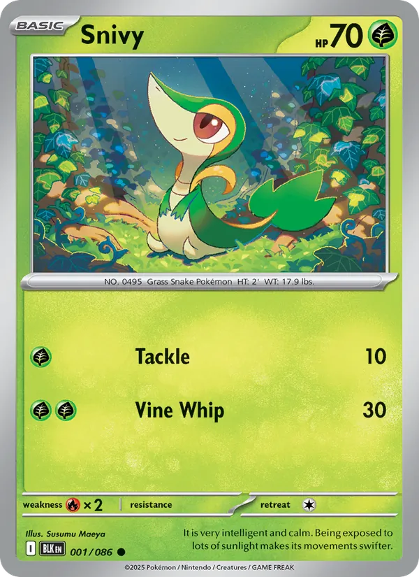 Snivy 001/86 Black Bolt