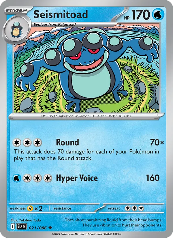 Seismitoad 021/86 Black Bolt