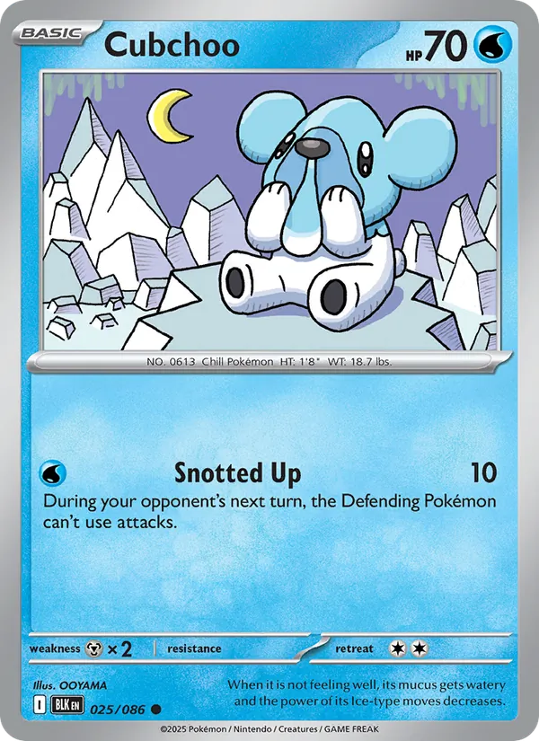 Cubchoo 025/86 Black Bolt