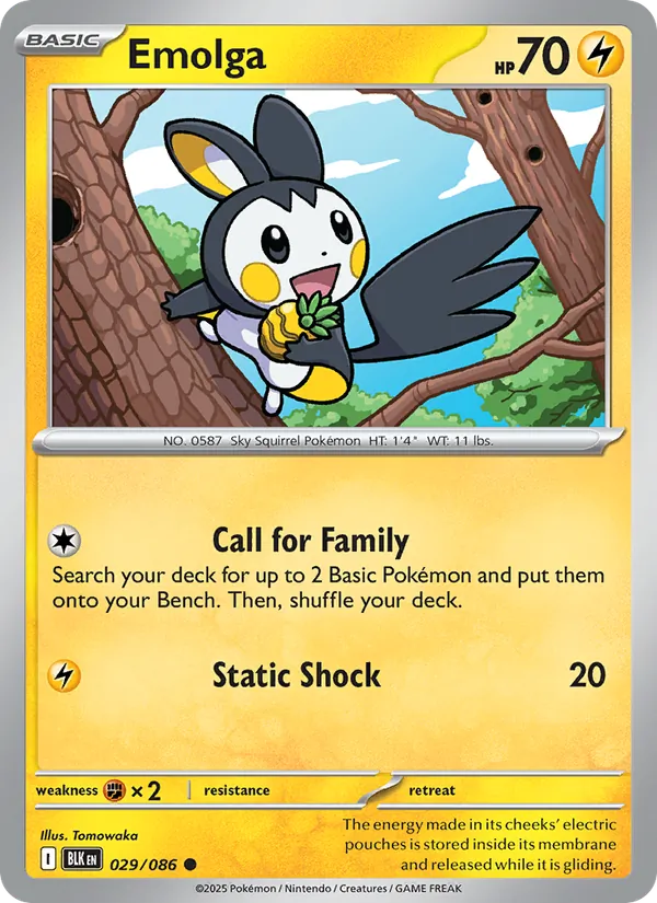 Emolga 029/86 Black Bolt
