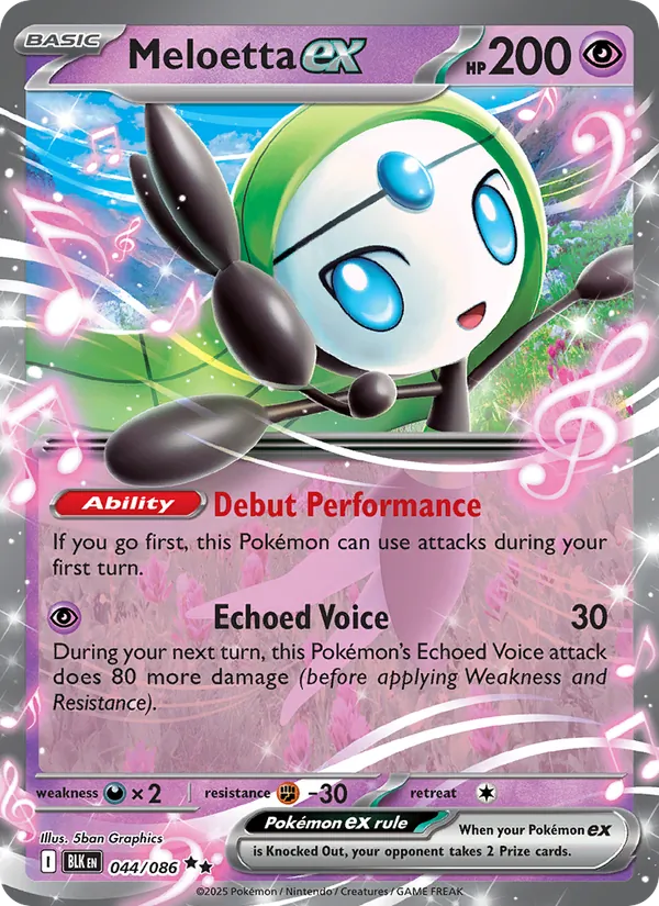 Meloetta ex 044/86 Black Bolt
