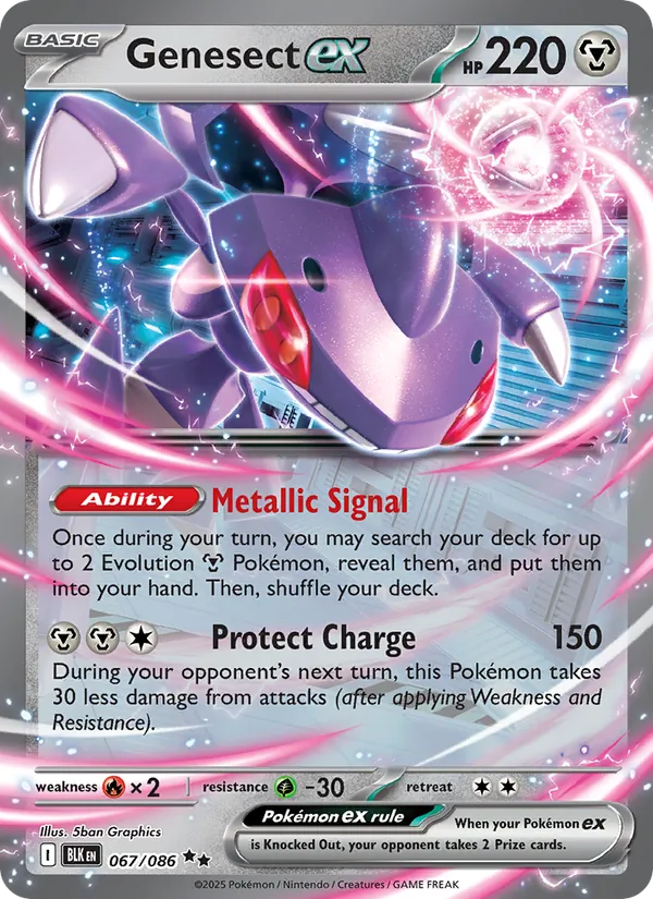 Genesect ex 067/86 Black Bolt