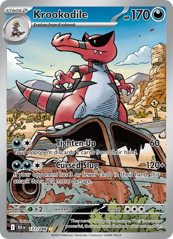 Krookodile 137/86 Black Bolt