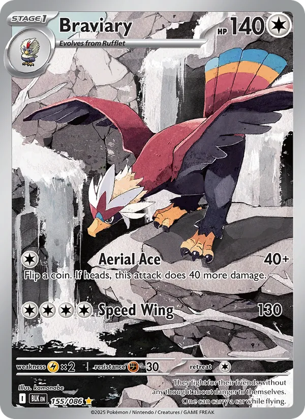 Braviary 155/86 Black Bolt