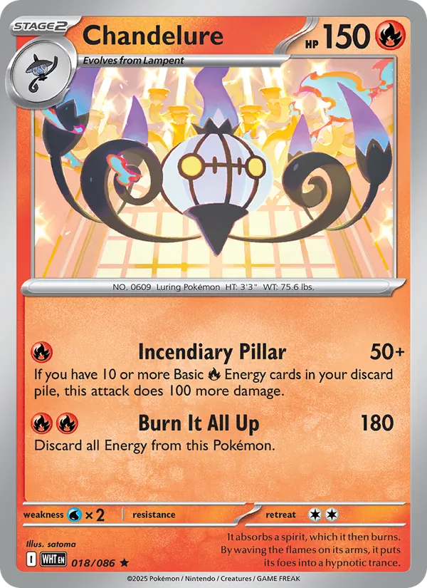 Chandelure 018/86 White Flare