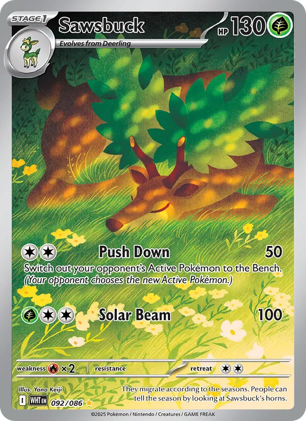 Sawsbuck 092/86 White Flare