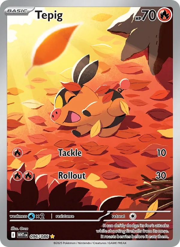 Tepig 096/86 White Flare