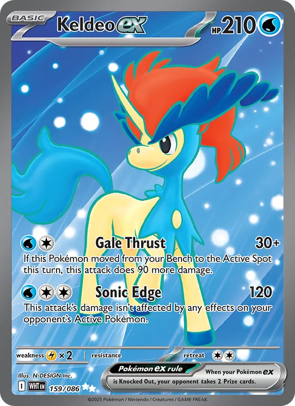 Keldeo ex 159/86 White Flare
