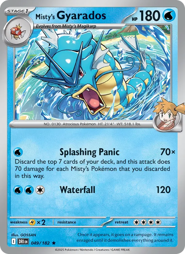 Misty's Gyarados 049/182 Destined Rivals