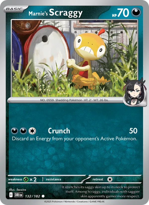 Marnie's Scraggy 132/182 Destined Rivals