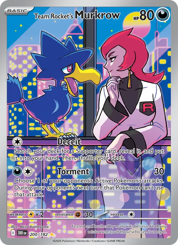 Team Rocket's Murkrow 200/182 Destined Rivals