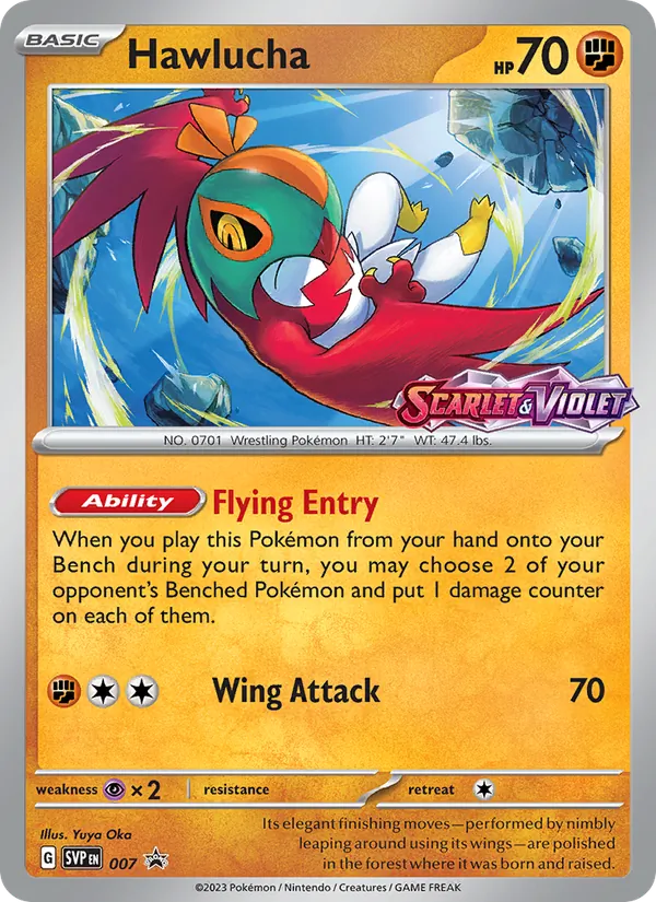 Hawlucha 007/225 SVP Black Star Promos