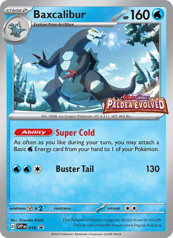 Baxcalibur 019/225 SVP Black Star Promos