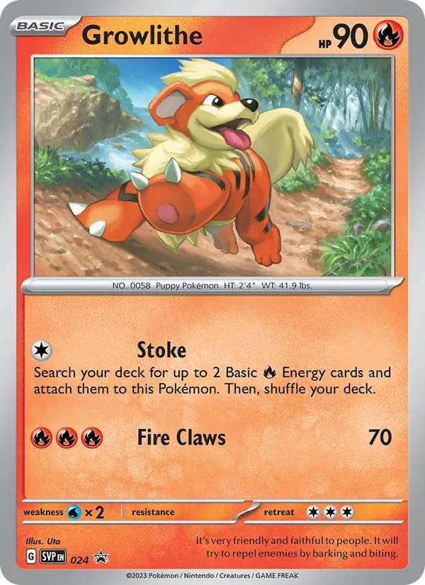 Growlithe 024/225 SVP Black Star Promos