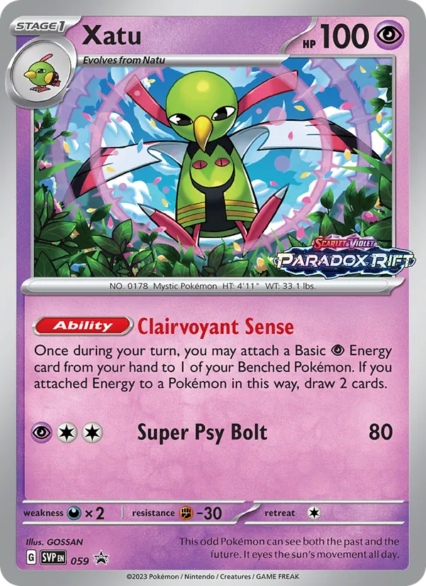 Xatu 059/225 SVP Black Star Promos