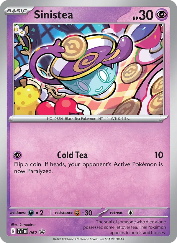 Sinistea 062/225 SVP Black Star Promos