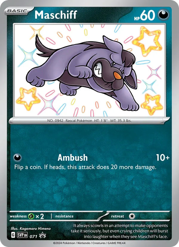 Maschiff 071/225 SVP Black Star Promos