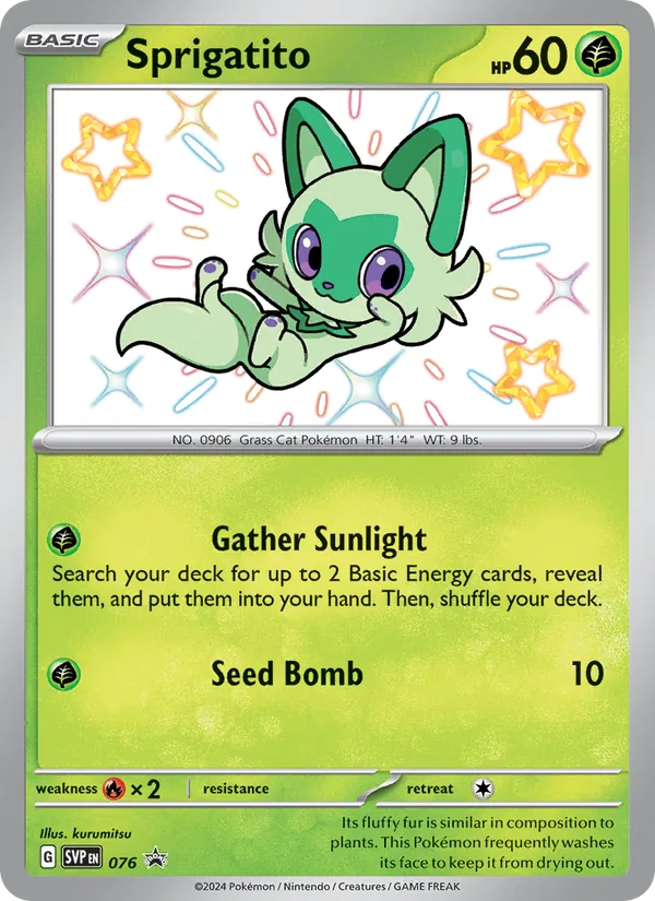 Sprigatito 076/225 SVP Black Star Promos