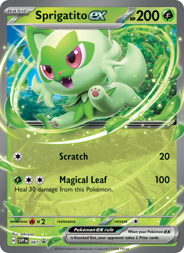 Sprigatito ex 087/225 SVP Black Star Promos