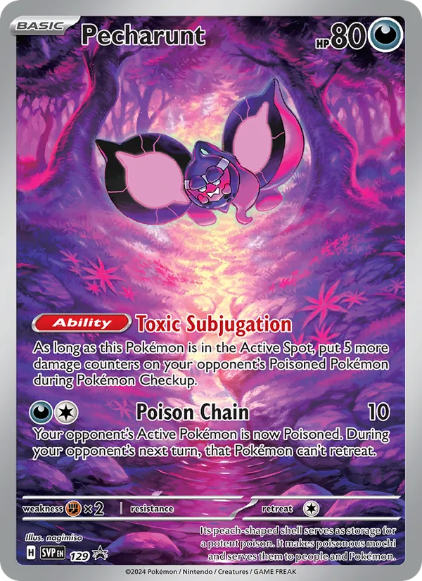 Pecharunt 129/225 SVP Black Star Promos