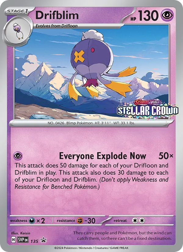 Drifblim 135/225 SVP Black Star Promos