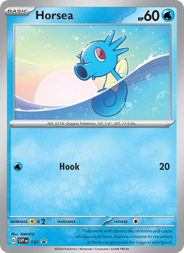 Horsea 137/225 SVP Black Star Promos