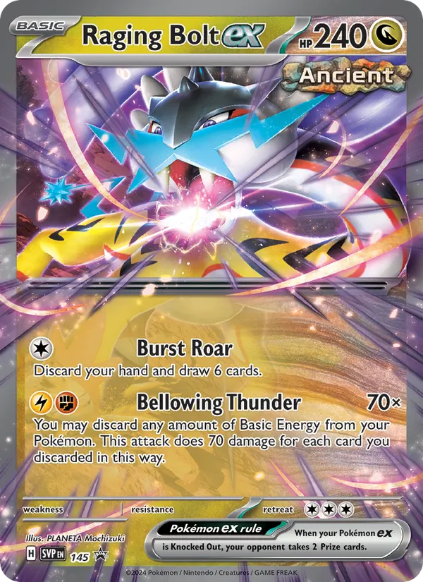 Raging Bolt ex 145/225 SVP Black Star Promos